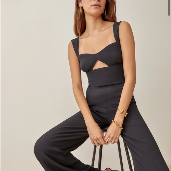 Reformation Poppy Jumpsuit black XS - Picture 3 of 6